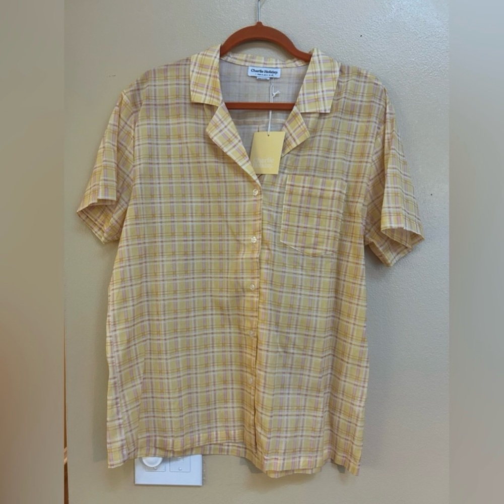 Charlie Holiday/Anthropologie‎ Lounge Shirt/Short Set - Picture 4 of 6